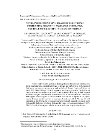 Novel Prediction Using TB-mBJ of Electronic Properties, Magnetic Exchange Couplings, and Half-Metallicity in CrCaSe Materials