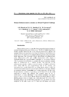 Human Echinococcosis in Armenia: an Old and Neglected Challenge
