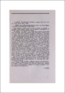 M. Chahin, The kingdom of Armenia.—London, New York, Sydney: Croom Helm, 1987, p. 339. Մ. Շահին, Հայաստանի թագավորությունը: Լոնդոն, Նյու Յորք, Սիդնեյ, «Կրում Հելմ» հրատարակչություն, 1987, 339 էջ։