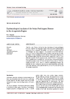 Epidemiological Analysis of the Swine Perfringens Disease in the Aragatsotn Region