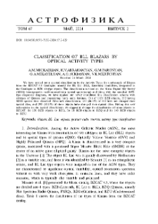 Classification Of Bll Blazars By Optical Activity Types