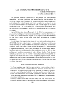 Les Massacres Arméniens de 1919
