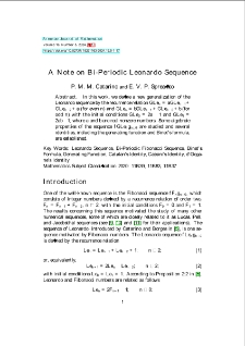 A Note on Bi-Periodic Leonardo Sequence