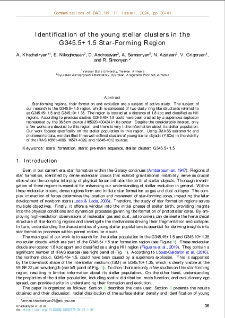 Identification of the young stellar clusters in the G345.5+1.5 Star-Forming Region