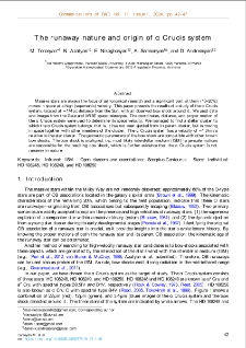 The runaway nature and origin of α Crucis system
