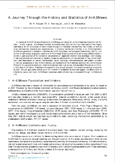 A Journey Through the History and Statistics of ArASNews