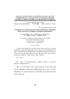 Synthesis of 1,3-diazaadamantanes containing a pyridine ring and study of their antioxidant properties