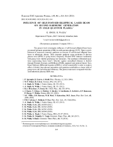 Influence of Self-Focused Elliptical Laser Beam on Second Harmonic Generation in Cold Quantum Plasma