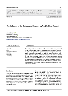 The Influence of the Stationarity Property on Traffic Flow Control