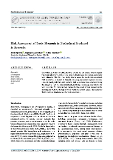 Risk Assessment of Toxic Elements in Buckwheat Produced in Armenia
