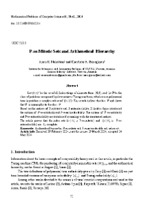 P-m-Mitotic Sets and Arithmetical Hierarchy