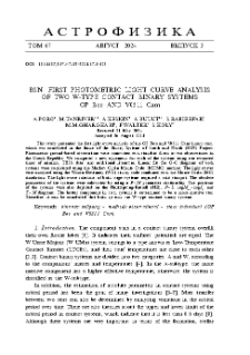 BSN: First photometric light curve analysis of two W-type contact binary systems OP Boo and V0511 Cam