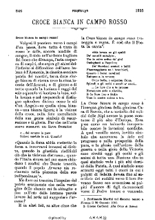 Croce bianca in campo rosso