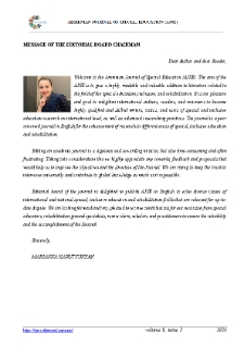 Message Of The Editorial Board Chairman