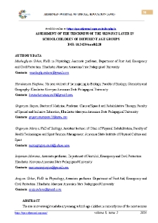 Assessment Of The Thickness Of The Skin-Fat Layer In Schoolchildren Of Different Age Groups