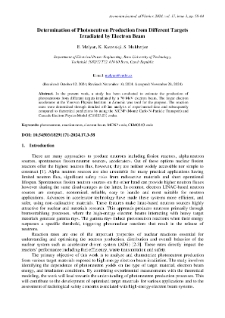Determination of Photoneutron Production from Different Targets Irradiated by Electron Beam