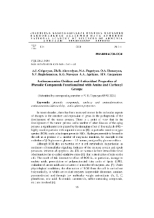 Antimonoamine Oxidase and Antioxidant Properties of Phenolic Compounds Functionalized with Amine and Carboxyl Groups