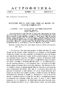 Modified Finch And Skea Stellar Model In Higher Dimensions