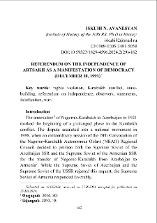 Referendum on the Independence of Artsakh as a Manifestation of Democracy (December 10, 1991)