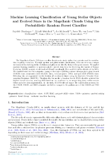 Machine Learning Classification of Young Stellar Objectsand Evolved Stars in the Magellanic Clouds Using the Probabilistic Random Forest Classifier
