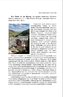 Eric Clavier & Luc Stevens, Les greniers souterrians d'Arménie,Chemins souterrains, V. 1, Saint Etienne, Edité par l ̦association CheminsSouterrains, 2023, 180 p.