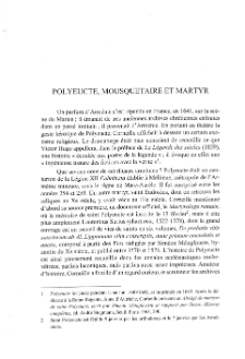 Polyeucte, mousquetaire et martyr