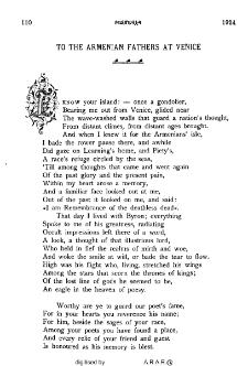 To the Armenian Fathers at Venice