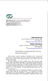 Navigating Climate's Impact on the World Economy