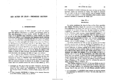 Les Actes de Jean-Premiére section