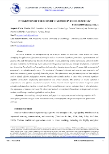 Integration Of The Scientific Method In Chess Teaching