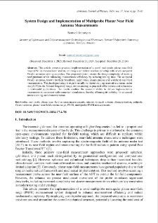 System Design and Implementation of Multiprobe Planar Near Field Antenna Measurements