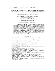 Nonlinear Dynamics of Q-Gaussian Laser Beam in Collisional Plasma: Effect of Linear Absorption