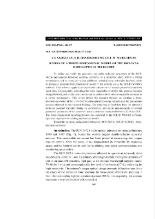 Design Of A Three-Dimensional Model Of The Rot-54/2.6 Radiooptical Telescope