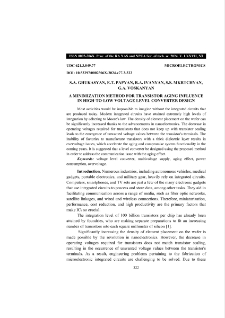 A Minimization Method For Transistor Aging Influence In High-To-Low Voltage Level Converter Design