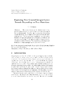 Exploring New General Integral Lower Bounds Depending on Four Functions