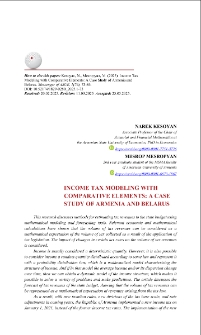 Income Tax Modeling with Comparative Elements: A Case Study of Armenia and Belarus
