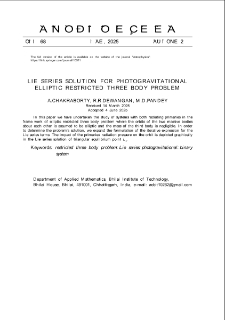 Lie series solution for photogravitational elliptic restricted three body problem