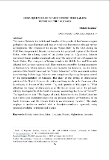 Consequences Of Soviet Ethnic Federalism In The South Caucasus