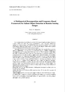 A Multispectral Decomposition and Frequency-Based Framework for Salient Object Detection in Remote Sensing