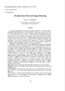 Mamba-based Thermal Image Dehazing