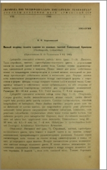 Новый подвид голого слизня из южной частей Советской Армении (Gastropoda, Limacidae)
