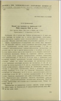 Новый вид ежевики из Армянской ССР Rubus zangezurra Mulk. sp. nova