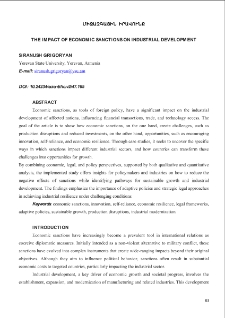 The impact of economic sanctions on industrial development