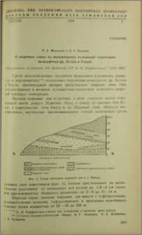 О шаровых лавах из верхнеюрских отложений территории междуречья рр. Агстев и Тавуш