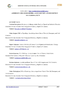 Addressing Speech Disorders: A Quick Review And Description