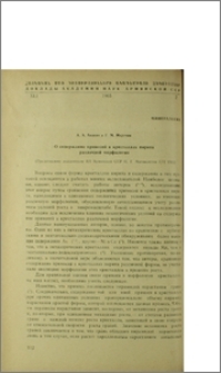 О содержании примесей в кристаллах пирита различной морфологии