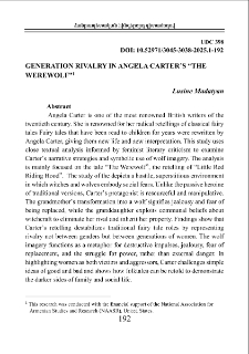 Generation Rivalry in Angela Carter’s “The Werewolf”