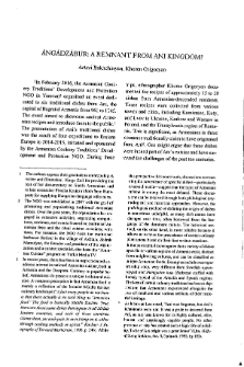 Angadzabur: A Remnant from Ani Kingdom?