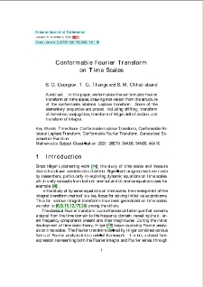 Conformable Fourier Transform on Time Scales