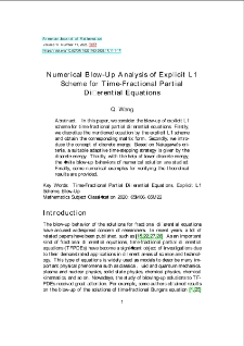 Numerical Blow-Up Analysis of Explicit L1 Scheme for Time-Fractional Partial Differential Equations